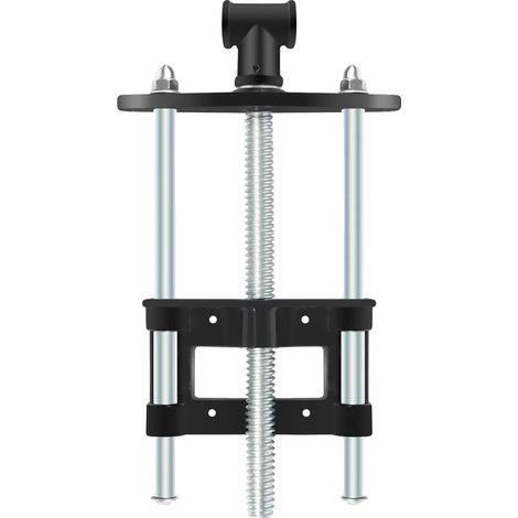 Tornillo de banco de carpintero, de accionamiento manual, construcción robusta, color negro. (1/2)