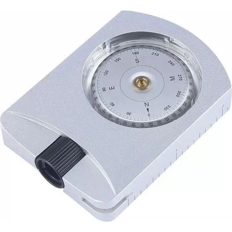 Professioneller, kompakter und tragbarer Neigungsmesser aus Aluminium für präzise Höhen-, Neigungs- und Winkelmessungen – Silber (1/4)