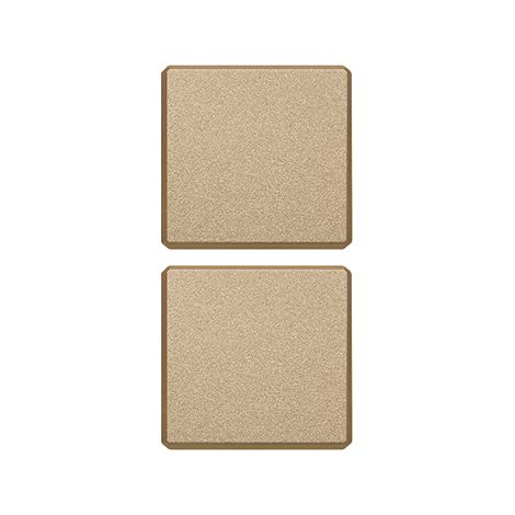 VIMAR – 22751.0.88 Zwei flache Knöpfe ohne Symbole, satiniertes Gold