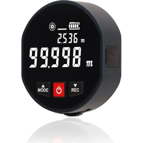 Mètre à Ruban Numérique, Télémètre à Ruban à Mesurer électronique 0 à 99,999 M, Jauge De Mesure De Distance Rechargeable, Ruban à Mesurer Numérique, Outil De Mesure Roulant Pour Diamètre Plat Et Incur (1/5)