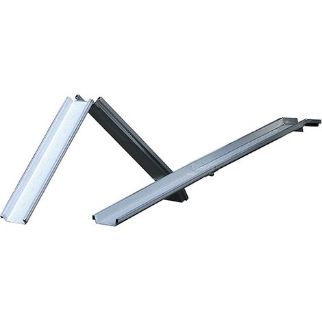 Rampe de chargement pliable - Longueur 2485mm / Largeur int. 155mm - Hauteur à franchir de 670mm - Vendue à l'unité - ABS-F02