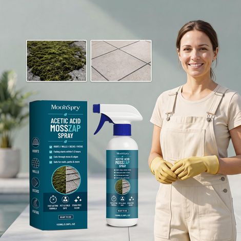 Spray anti-mousse et anti-algues pour le nettoyage quotidien des joints de carrelage, de bois et de béton - 100 ml -- AKRACING (1/5)