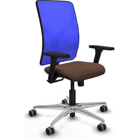 Silla de oficina piqueras y crespo Motilla azul aluminio (1/2)