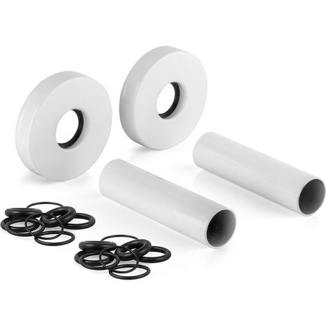 WICHER rosace de couverture, ronde, paire, blanc