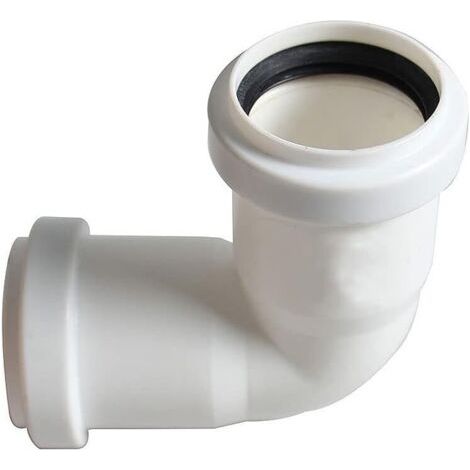 Tuyau d'évacuation des eaux usées coudé à 90 degrés de 40 mm (1/3)