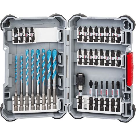 Bosch 35tlg. Impact Control Multi Construction Bohrer- und Schrauberbit-Set - 2608577147
Bosch 35tlg. Impact Control Multi Construction Set di punte e inserti per avvitatore - 2608577147 (1/5)