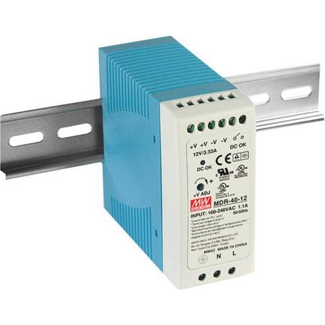 Mean Well MDR-40-24 Alimentatore per guida DIN 24 V/DC 1.74 A 40 W Num. uscite:1 x Contenuto 1 pz. (1/3)