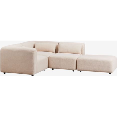 SKLUM 3-teiliges modulares Ecksofa mit Fogler-Hocker                                   