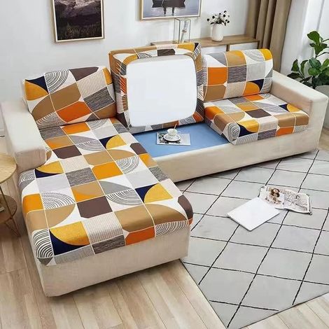 ousse De Coussin Canapé Assise Extensible 2 Places Housse De Siège De Canapé Couvre Canapé Housse De Protection pour Canapé d'angle Universelle Et Siège Meubles (1/3)