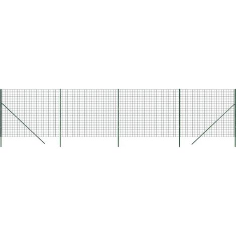 vidaXL Recinzione Metallica Verde 2x10 m in Acciaio Zincato (1/5)