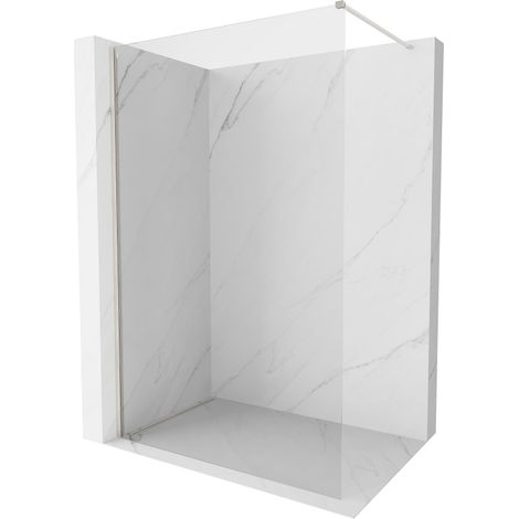 Mexen Kioto-X paroi de douche Walk-in 90 x 200 cm, transparent 10 mm, nickel brossé - 800-090-101-97-00-X (1/5)