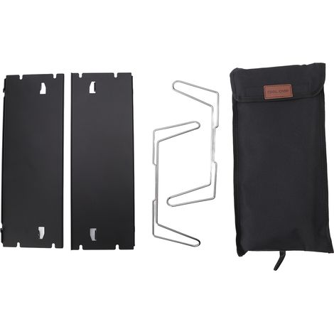 Table pliante d'extérieur en alliage d'aluminium et acier inoxydable, pique-nique Portable noir pour Camping voyage alpinisme (1/5)