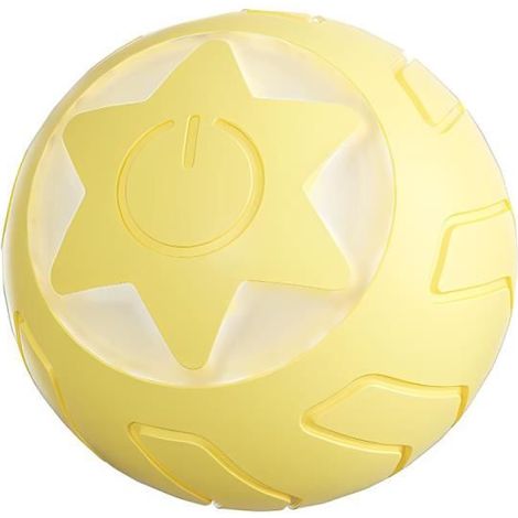 Jouet interactif - Non spécifié - Balle Jaune - Design Étoilé - Qualité Supérieure - Pour Chiens et Chats (1/4)