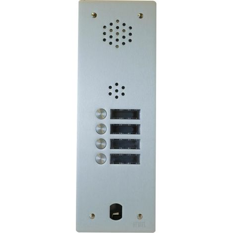 Plaque audio alu 4 bp 2VOICE complete URMET A83/104M