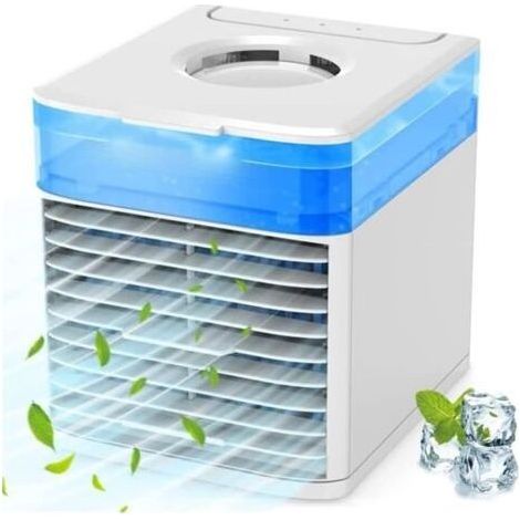 Mini-Klimaanlage, tragbar, leise mobile Klimaanlage, Mini-Luftkühler mit sanftem Nachtlicht (1/5)