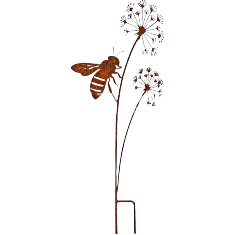 Gartenpfähle dekorativ Bienenkunst für den Außenbereich