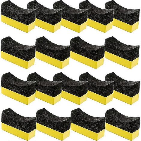 Packung mit 18 Applikatorpads für Reifenpolierprodukte, Autopolierschwämme.