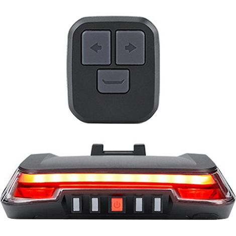 Feu arrière intelligent pour vélo avec clignotants et feu stop automatique, télécommande
