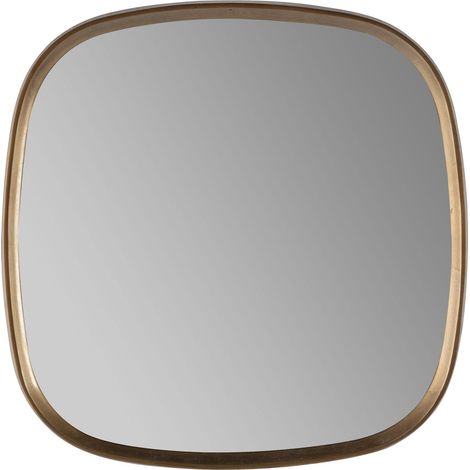 Miroir 70x5x70 Métal Doré (1/2)