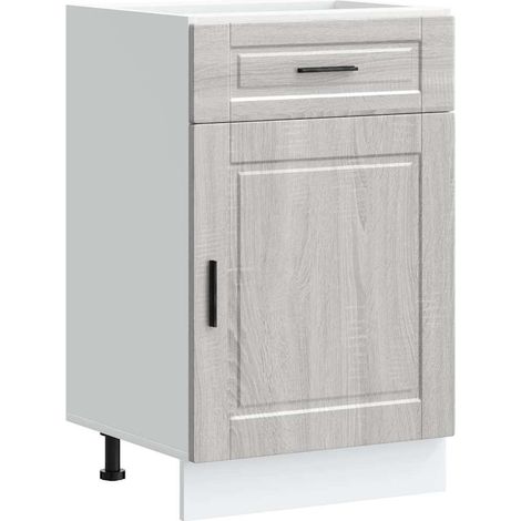 Maison Exclusive - Mueble bajo de cocina porto gris sonoma madera