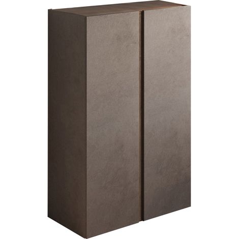Armadio Multiuso 2 Ante Predore, 5 Ripiani, Apertura Manuale Made in Italy, 2 Ante, 70x111h cm Marrone Bronzo