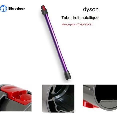 Dyson V7 V8 V10 V11 tige d'extension tube droit tige d'extension en métal accessoires pour aspirateur Tube d'extension sans fil pour aspirateur - violet. (1/4)
