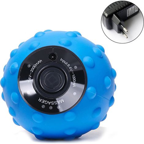 Balle De Massage Vibrante - 4 Niveaux De Vibration - Pour Soulagement Des Douleurs Musculaires Et Fascia - Rechargeable - 1 Pièce (1/5)