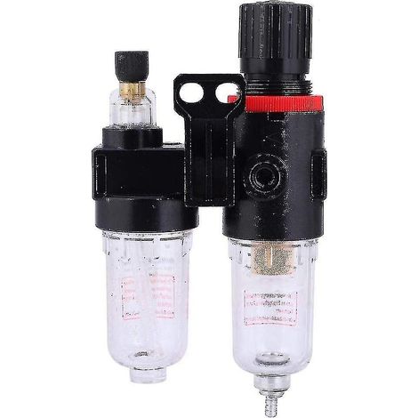1/4"-Luftfilter mit Druckregler, Öl-/Wasserabscheider, Luftfilter für Luftkompressor und Eimer-Schmiersystem - YUHAO (1/5)