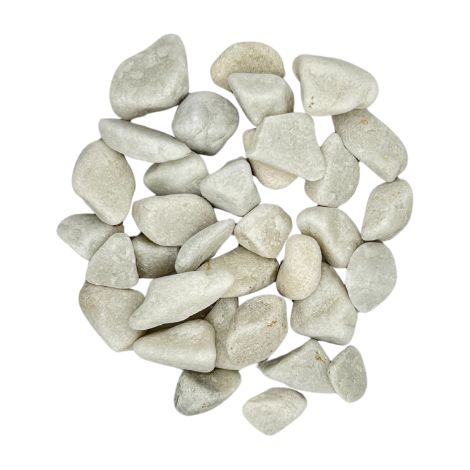 BIG BAG de +/- 500 Kg Galets Blanc Pur Ø 12/18 mm - Livraison STANDARD (1/4)