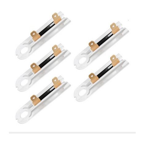 Lntyq 5Pièces Fusible Thermique pour Sèche-linge Compatible avec Plusieurs Marques Design Slim pour Installation Facile Sécurité Renforcée Matériaux Durables Cuivre et Abs (1/5)