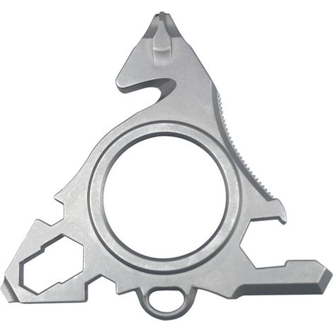 Clé Multifonction avec Loupe Intégrée – Outil de Survie, Camping et EDC Portable (Tournevis Miniature) (15-en-1) (1/5)