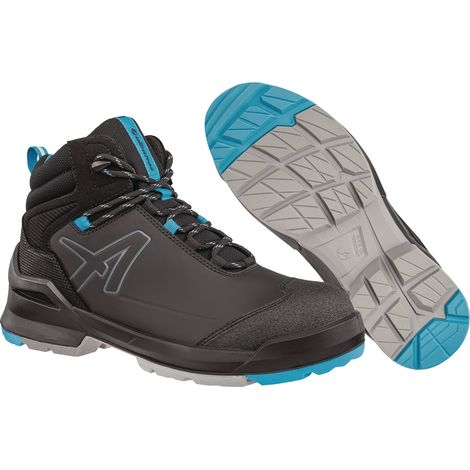 Bottes de sécurité TARAVAL Mid, taille 47, noir-bleu, S3L, EN ISO 20345:2023 W.11