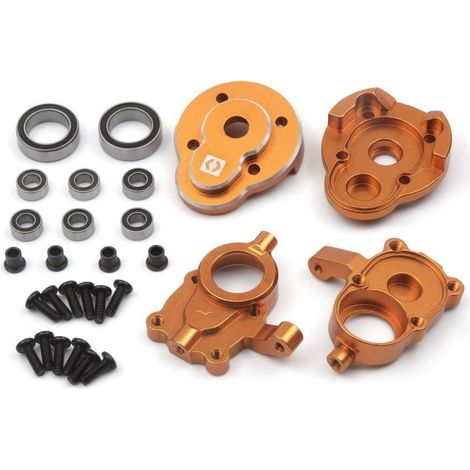 Aluminum Portal Steering Spindle Set (Orange)
