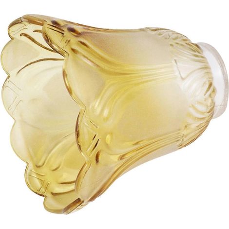 Abat-jour en verre remplaçable, abat-jour doré transparent pour lampe de table, idéal pour le salon ou la chambre. (1/5)