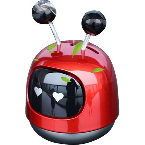 Diffuseur d'arôme de voiture, Style Robot créatif, ornement de parfum, solide, durable, accessoire intérieur rouge (1/5)