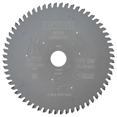 DEWALT DT4370 EXTREME WORKSHOP for wood 216mm x 30mm x 60T