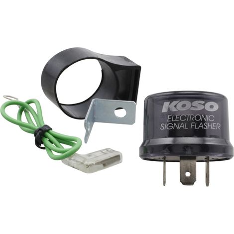 Intermitente digital Koso, 12V (3 pines, máx. 15W) (compatible con LED)