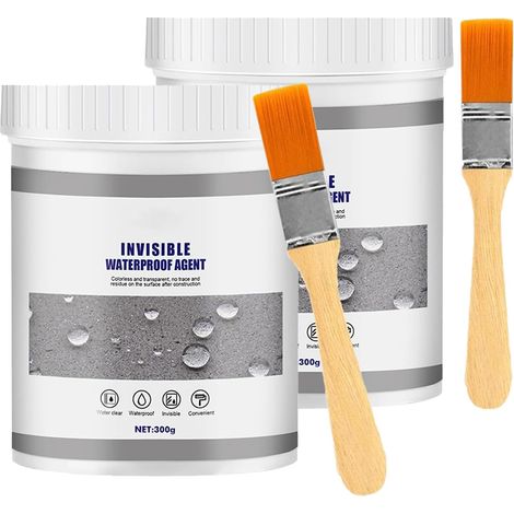 600g Agent Waterproof Invisible,Revêtement Imperméable Transparent,Liquide Étanchéité Transparent,Agent Anti-Fuite Étanche, salles de bains, toilettes, carrelages, murs (1/5)
