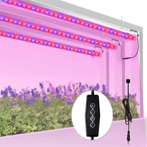 60-W-LED-Pflanzenlampe, Vollspektrum, USB-dimmbar, Zimmerpflanzenlampe mit Timer (1/5)