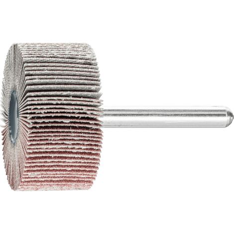 PFERD TOOLS Korund Fächerschleifer F Ø 40x20mm Schaft-Ø 6 mm A180 für Feinschliff und Finish 10 Stk (1/4)