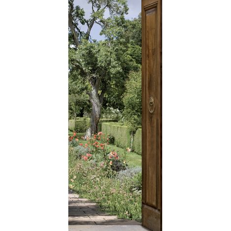 PLAGE mi Giardino Trompe-l' oeil de Porta, Vinile, Multicolore, 83 x 3 x 204 cm (1/2)