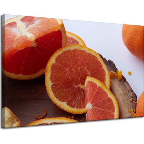 Impression sur toile Cuisine Rouge Orange 120x80