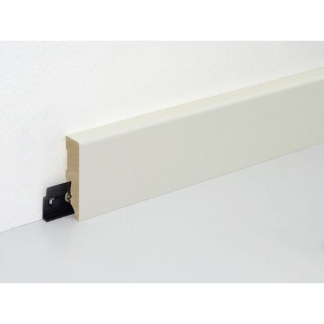 Neuhofer Fußleiste 240 cm x 58 x 15 mm weiß Sockelleisten & Fußleisten