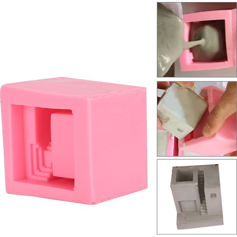 Moule en Silicone Créatif pour Fabrication de Béton - Gâteau, Savon, Décoration Maison DIY (1/5)