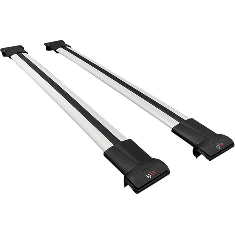 Compatible avec Dacia Duster 2 (HM) 2018-2024 FLY Modèle Barres de Toit Railing Porte-Bagages de Voiture Aluminium Gris 2 Barres