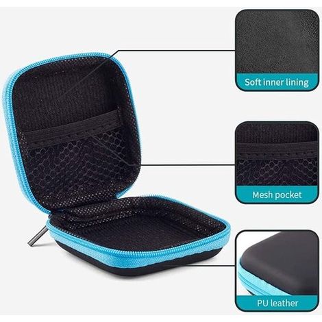 Kleine Aufbewahrungsbox,6-teilig,EVA-Aufbewahrungsbox,7,5 x 7,5 x 3 cm,wasserdicht,geeignet für Outdoor-Spiele oder Camping,6 Farben (1/4)