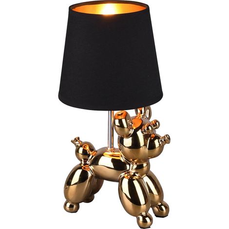 Lampe de table BELLO doré/noir céramique E14 H33cm RL (1/5)