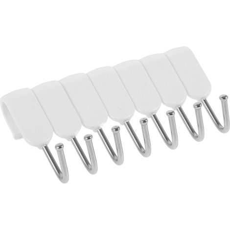 PRETYZOOM Set de 7 Ganchos en Forma S Acero Inoxidable y Plástico (1/5)