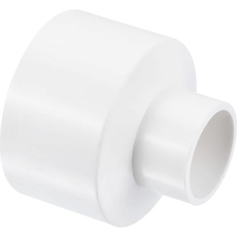 PVC Réducteur Tuyau Raccord 2x1 Pouce ID Droit Couplage Blanc (1/5)