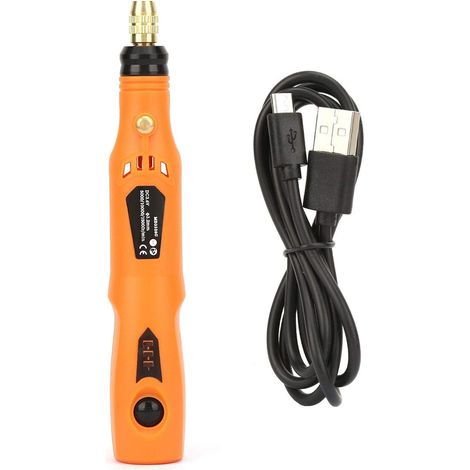 Mini perceuse électrique, mini outil rotatif, mini meuleuse de perceuse électrique 3,6 V vitesse réglable polissage gravure stylo de meulage outil rotatif (1/5)